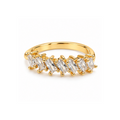 Cascade Baguette | Rose Gold-Tone Angled Stone Ring