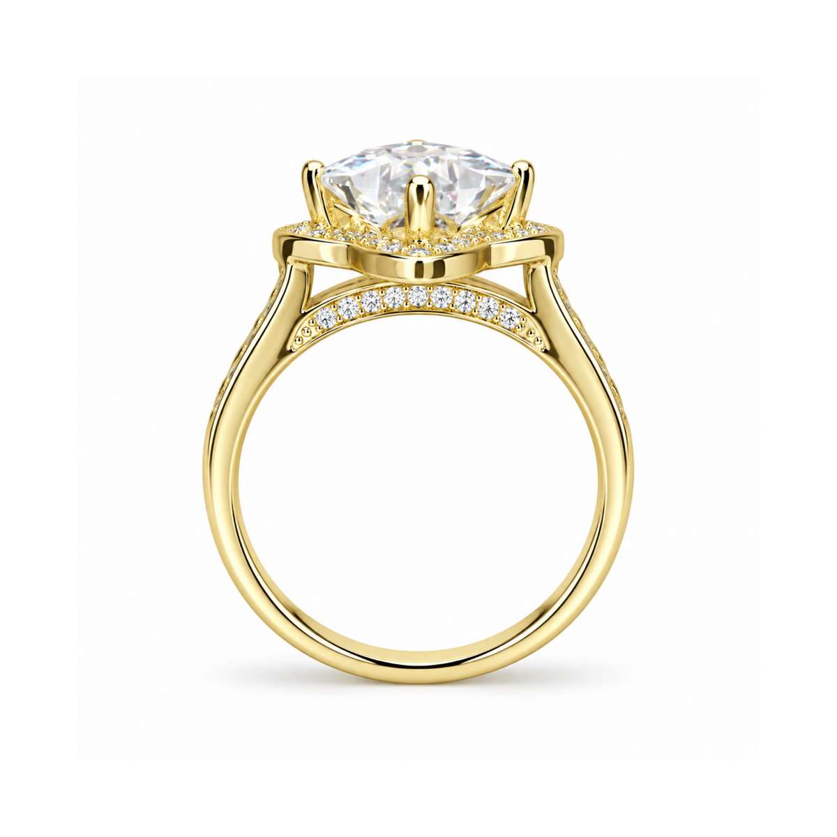 DV Bloomé | 2ct Bloom-Cut Moissanite Halo Ring