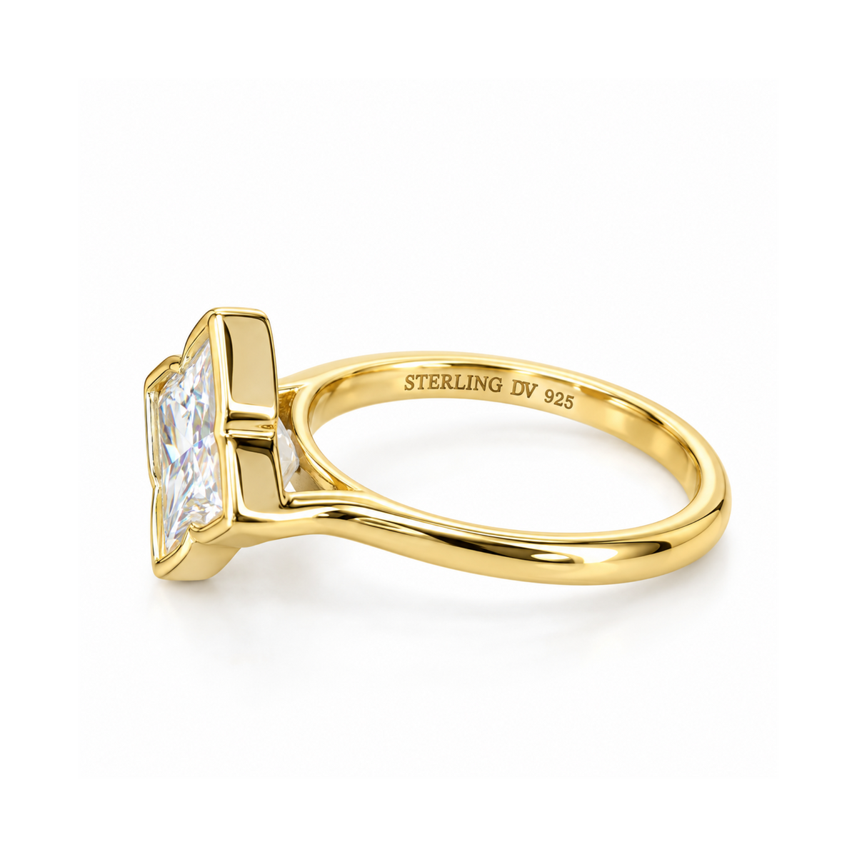 DV Bloomé Bezel | 3ct Bloom-Cut Moissanite Ring