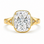 Swiftie Dream Ring | 5ct Cushion-Cut Moissanite Ring | 14k Gold Vermeil