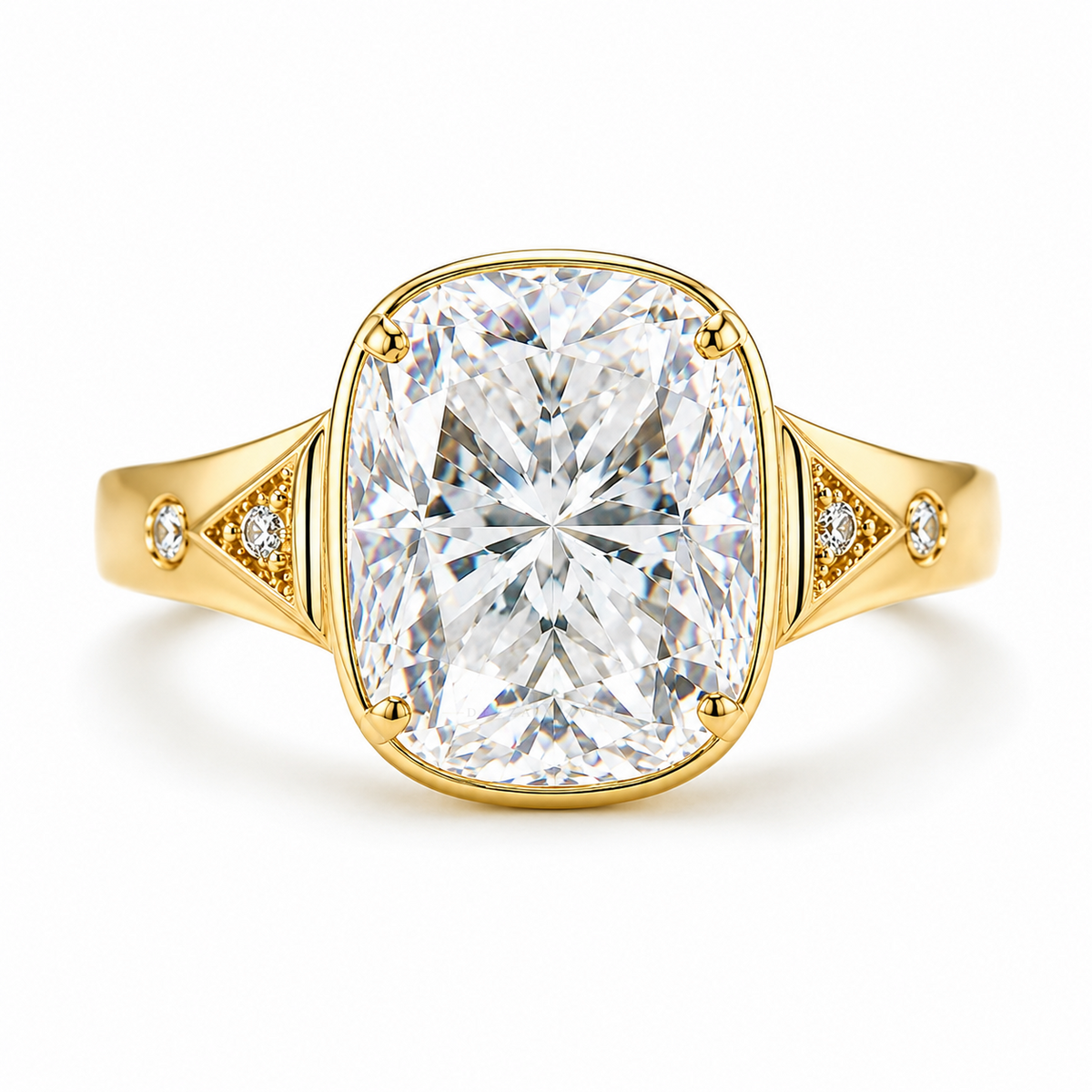 Swiftie Dream Ring | 5ct Cushion-Cut Moissanite Ring | 14k Gold Vermeil