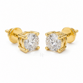 Classic Studs | Moissanite Push-Back Earrings | Sterling Silver