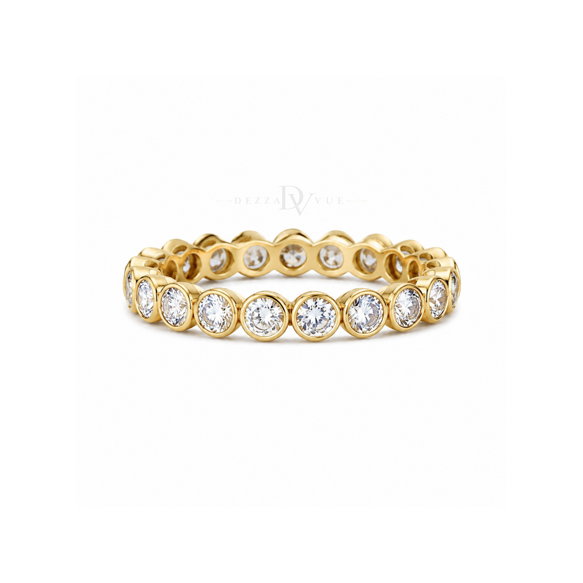 Orbit Bezel | Clear Stone Eternity Band