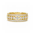 Grand Avenue | Wide Clear Stone Band