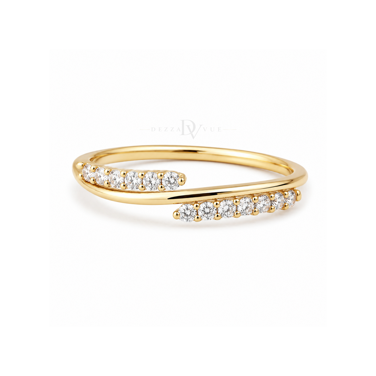 Double Arc | Cluster Pavé Ring
