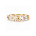 Mosaic Radiance | Baguette and Round Stone Band