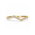 Serene Contour | Pavé Chevron Band