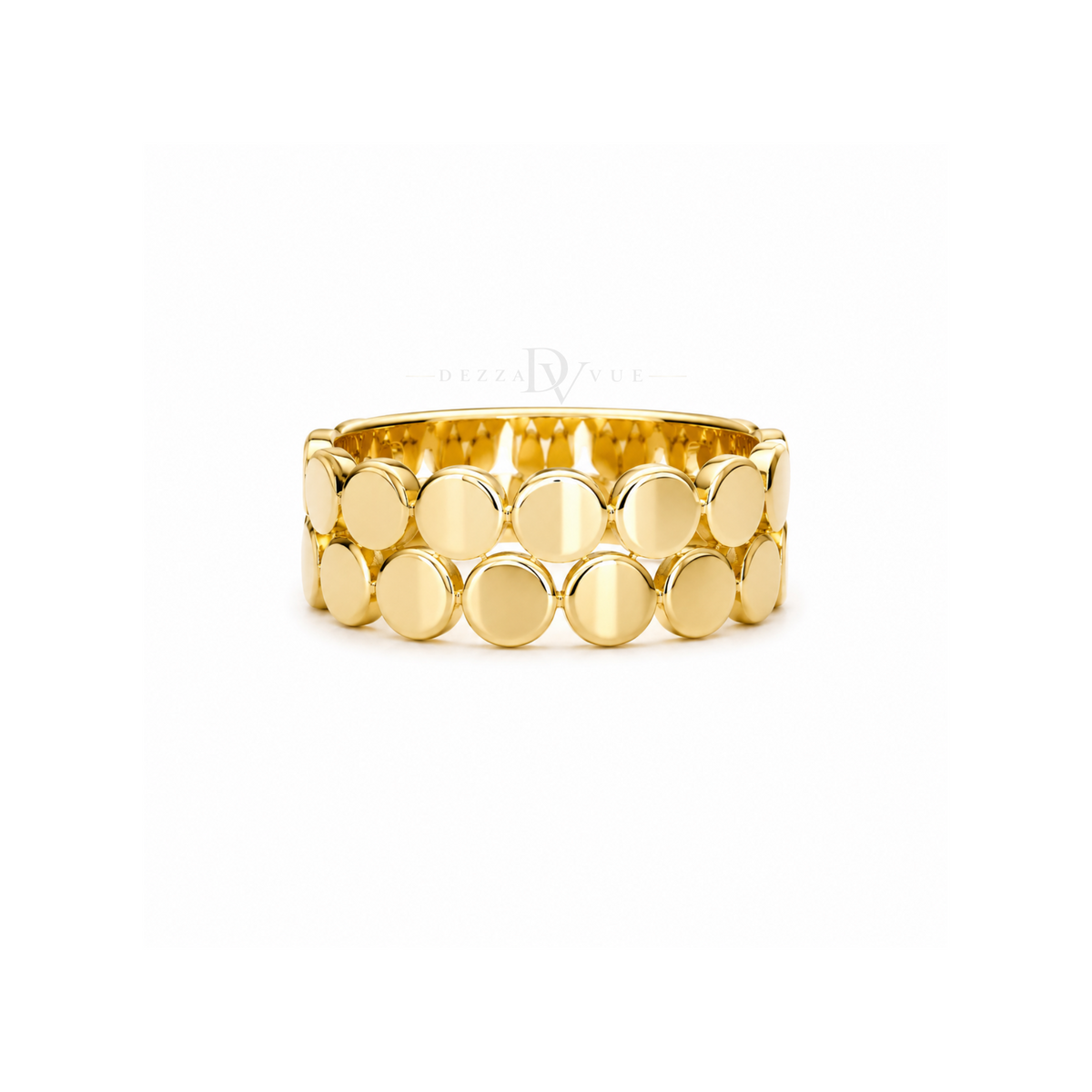 Éclipse Discs | Wide Gold-Tone Band