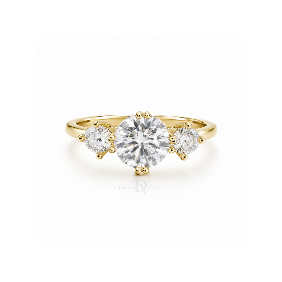 Trinity Round | Three-Stone Ring