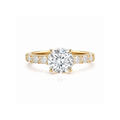 Classic Grande | Round Pavé Solitaire Ring