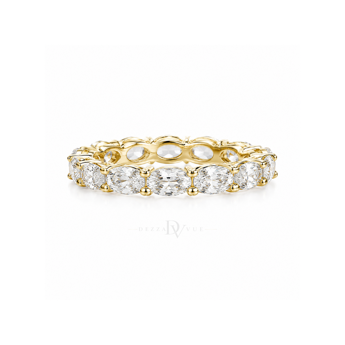 Oval Brilliance | Clear Stone Eternity Band
