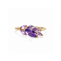 Violet Petals | Purple Marquise Ring
