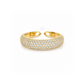 Grand Pavé Dome | Wide Gold-Tone Ring