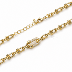 Brilliance Carabiner | Pavé Bead-Link Necklace