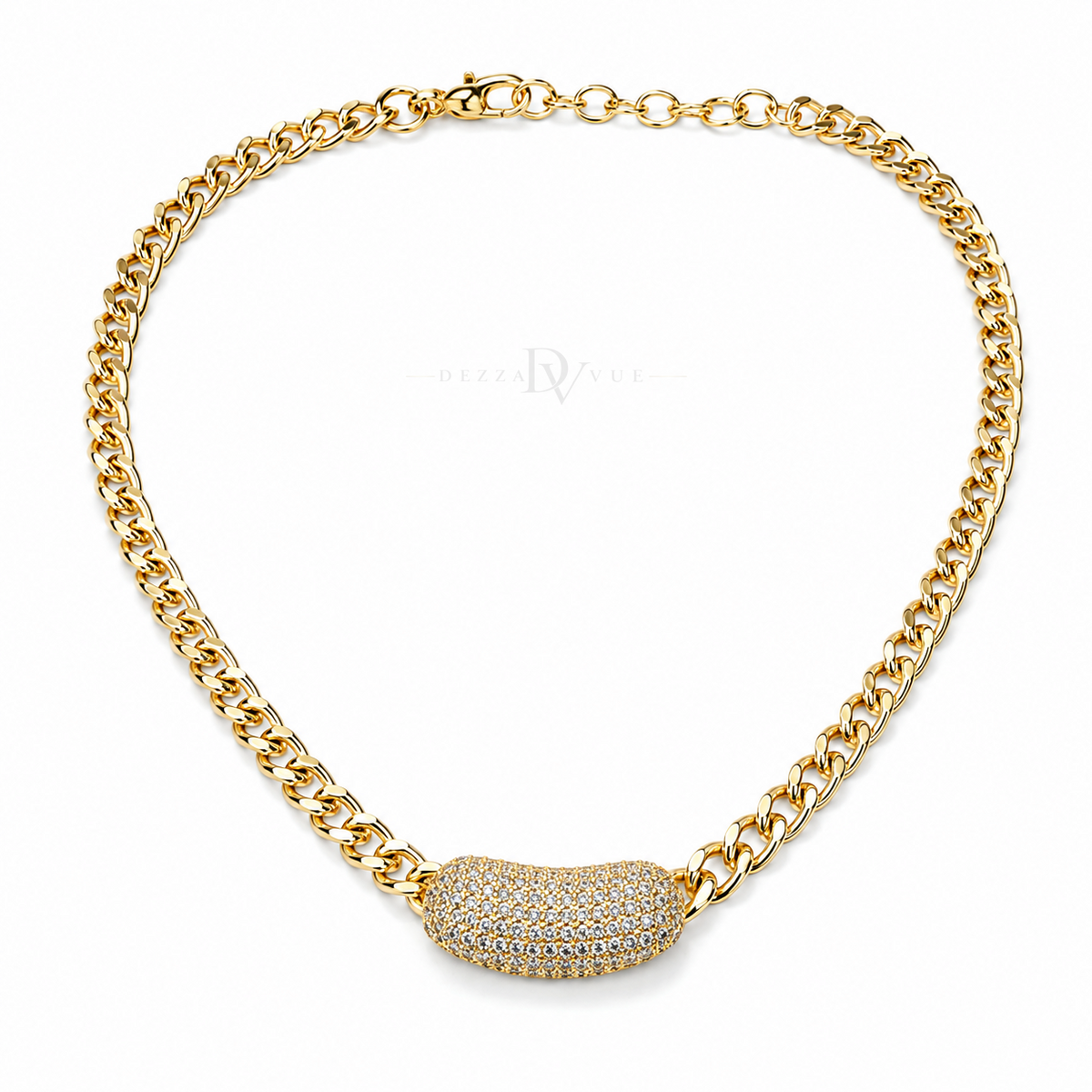 Pavé Muse | Sculpted Collar Necklace