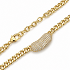 Pavé Muse | Sculpted Collar Necklace