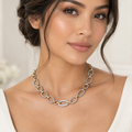 Halo Links | Two-Tone Statement Necklace
