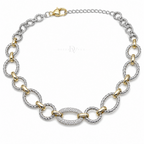 Halo Links | Two-Tone Statement Necklace