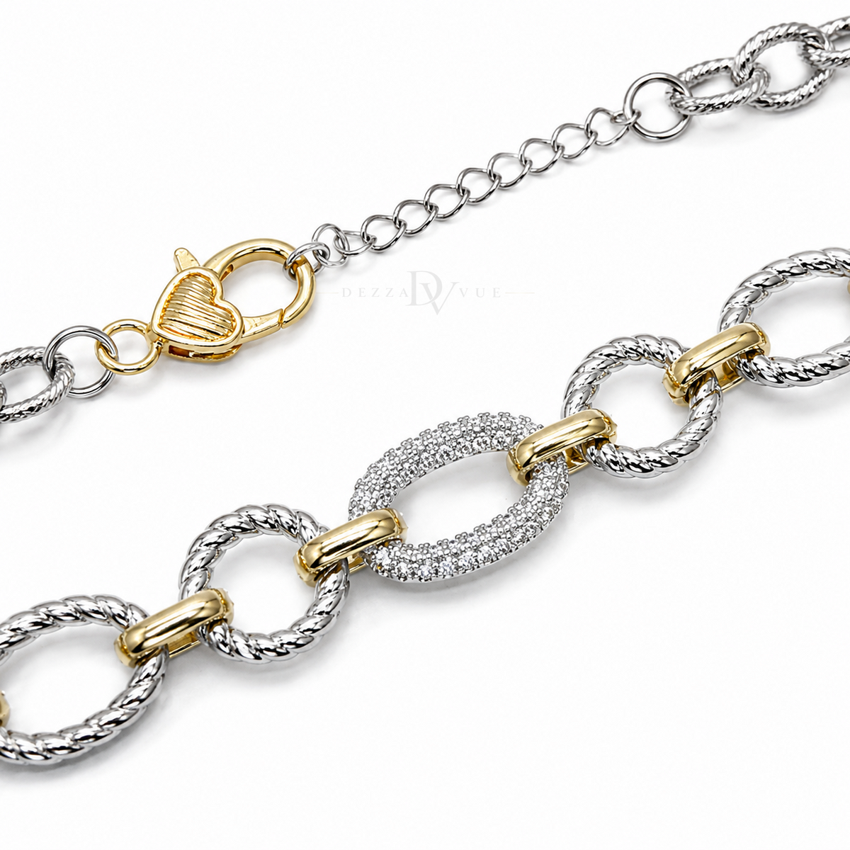 Halo Links | Two-Tone Statement Necklace