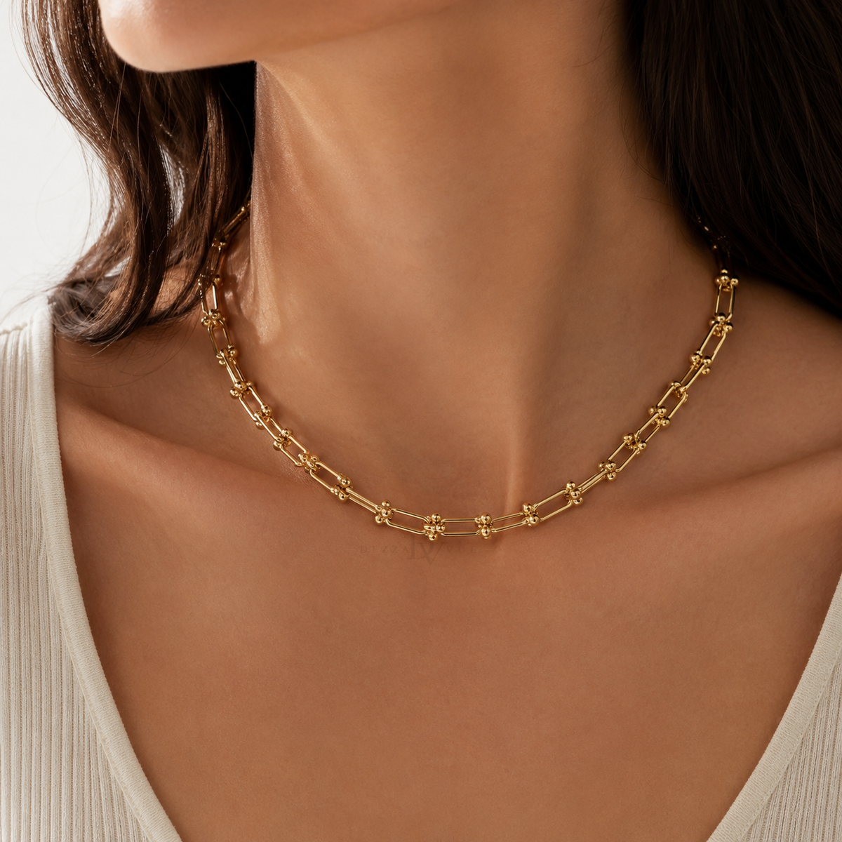 Parisian Beads | Elongated Link Necklace