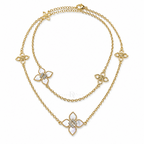 36" Jardin Fleur | Layered Floral Necklace