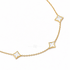 36" Ivory Fleur Stations | Floral Chain Necklace