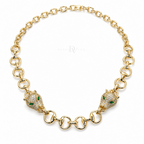 Green-Eyed Panther | Statement Chain Necklace