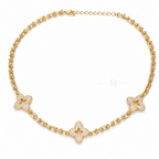 Clover Trio | Three-Station Link Necklace