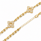 Clover Trio | Three-Station Link Necklace