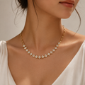 Petite Fleur Cascade | Floral Paperclip Necklace