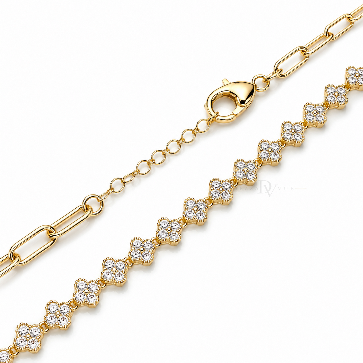 Petite Fleur Cascade | Floral Paperclip Necklace