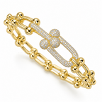 Celeste Link | Pavé Statement Bangle
