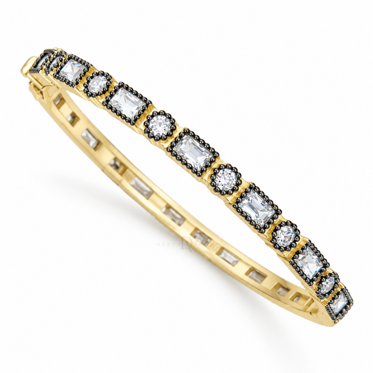 Regency Emerald Cut | Halo Tennis Bangle