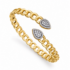 Seraphina Drops | Teardrop Chain Bangle
