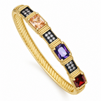 Palais Mosaic | Multicolor Pavé Bangle