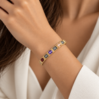 Palais Mosaic | Multicolor Pavé Bangle