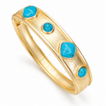 Azure Cabochon | Turquoise Station Bangle