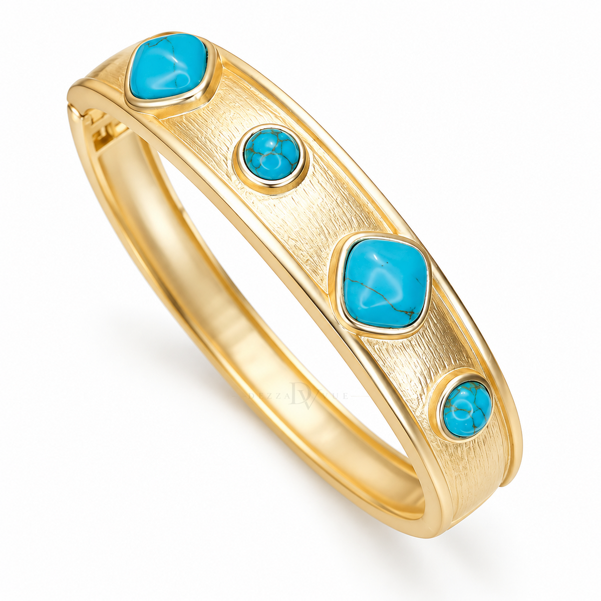 Azure Cabochon | Turquoise Station Bangle