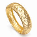 Terra Dome | Hammered Gold-Tone Bangle