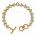 Fleur Garland | Pavé Toggle Bracelet