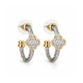 Lumière Twist | Two-Tone Clover Hoops