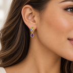 Violet Garden | Multicolor Teardrop Earrings