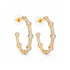 Celestial Orbit | Bezel-Set Pavé Hoops