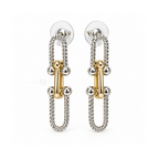 Mariner Motion | Two-Tone Chain Drop Earrings
