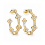 Fleur Sparkle | Floral Station Pavé Hoops