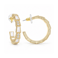 Élan Links | Geometric Pavé Hoops