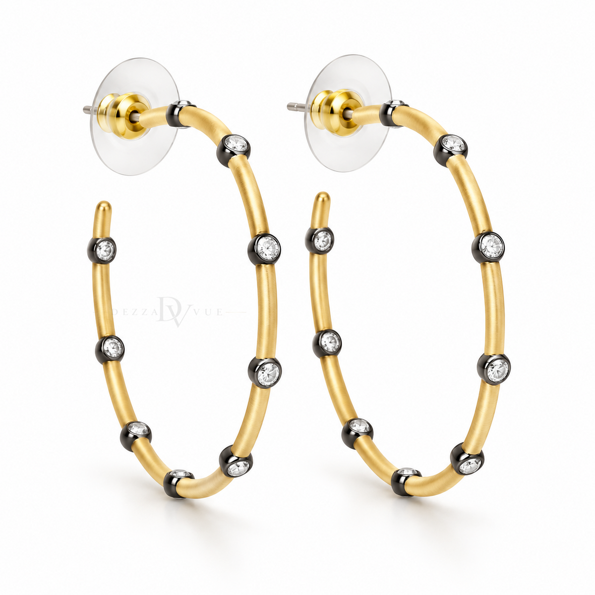 Noir Orbit | Black and Clear Station Hoops