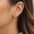Noir Orbit | Black and Clear Station Hoops
