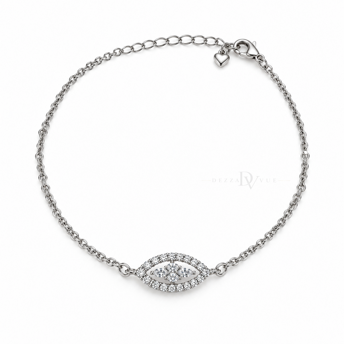 Luminous Gaze | Pavé Evil Eye Anklet