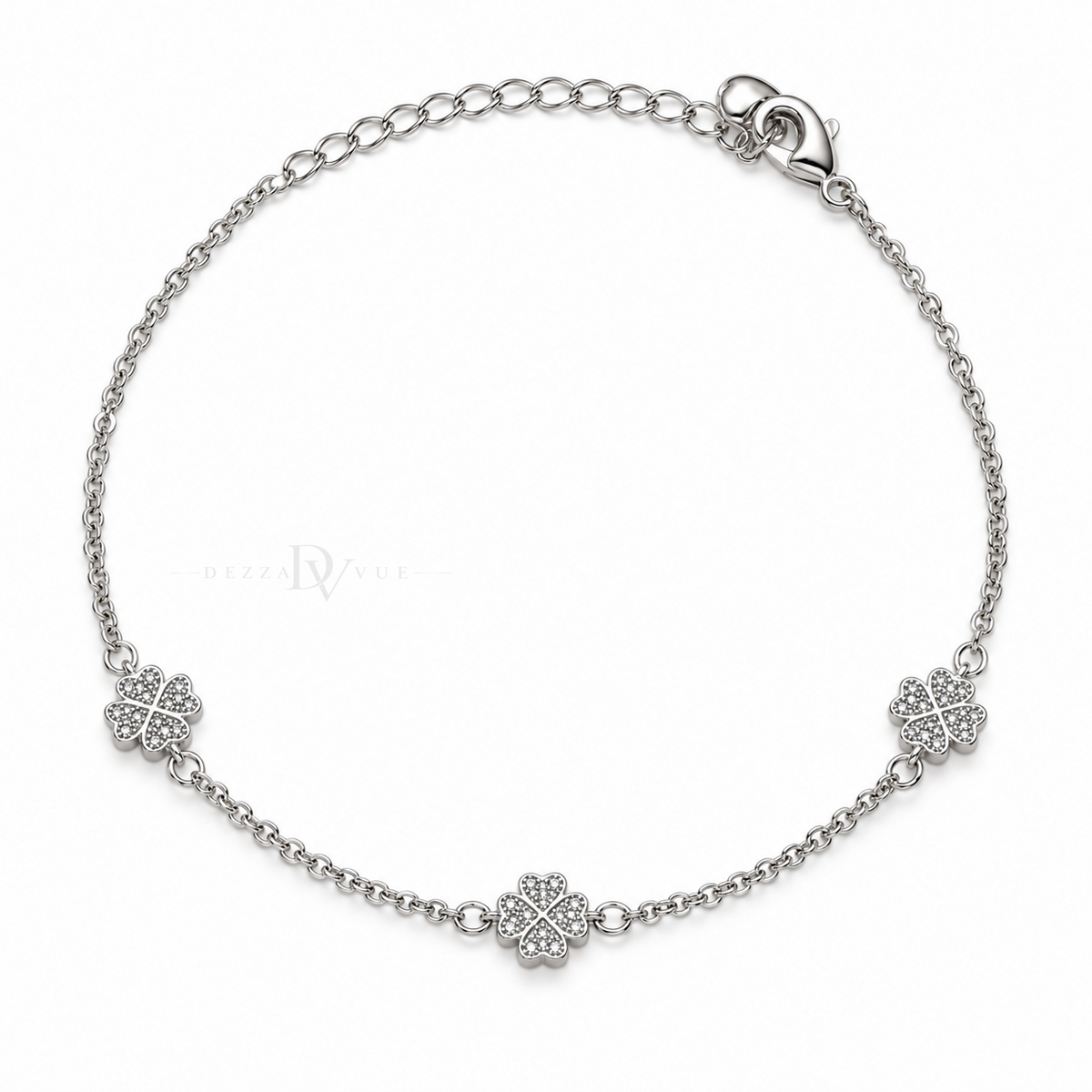 Clover Garden | Pavé Station Anklet